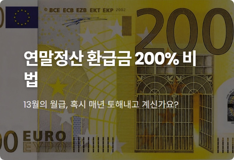 연말정산 결정세액 vs 기납부세액 완벽 비교, 환급금 200% 받는 현실적인 꿀팁