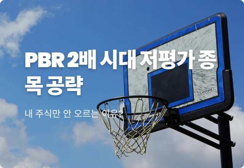 코스피 PBR 2배 시대 저평가 우량주 TOP 3 현실적인 투자 방법과 꿀팁