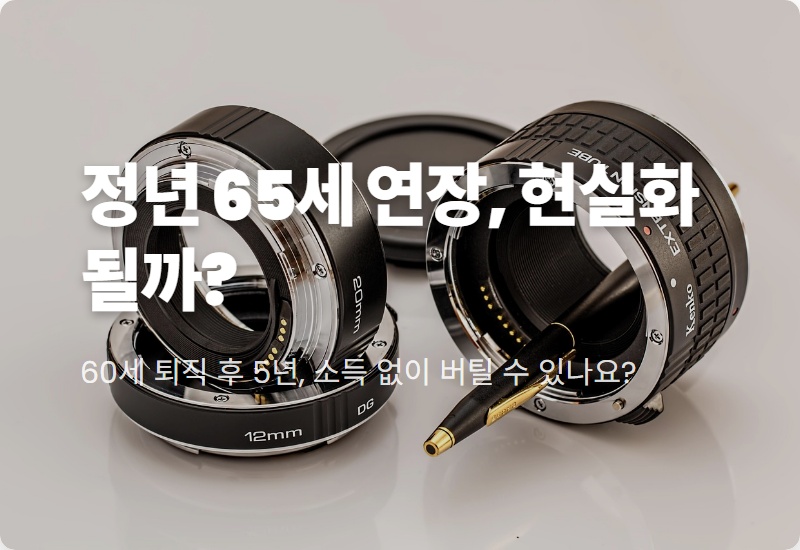 정년 65세 연장, 2026년 현실화? 현실적인 3가지 시나리오 총정리