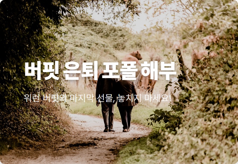 워런 버핏 마지막 투자 꿀팁: 은퇴 전 Q4 2025 13F 보고서 핵심 변화와 투자 꿀팁