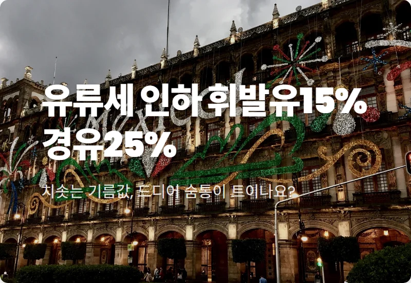 휘발유 유류세 인하 15% 경유 25% 확대 혜택 받는 현실적인 시점과 꿀팁