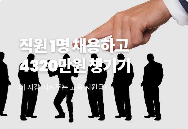 4320만원 지원받는 직원 채용 방법 및 2026 소상공인 혜택 총정리