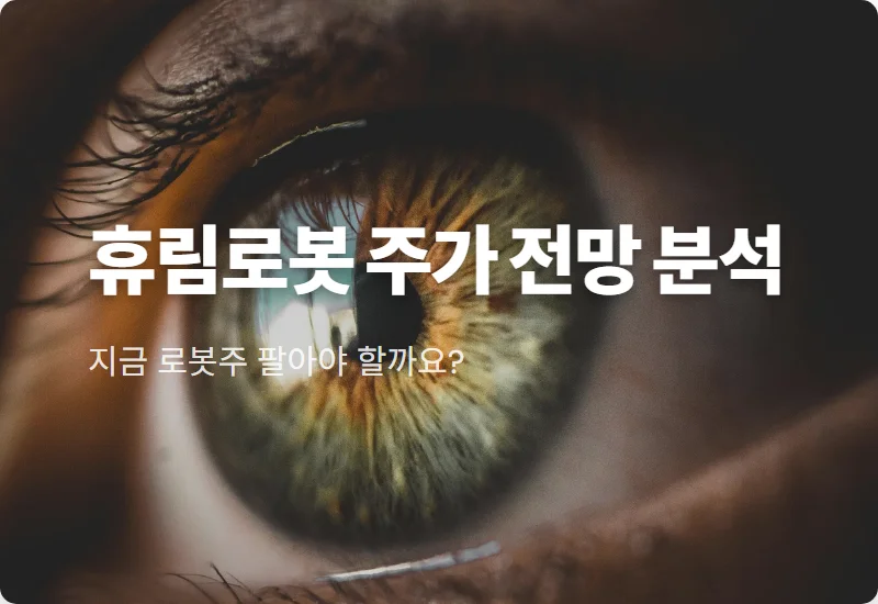 휴림로봇 주가 전망 및 로봇 관련주 급변하는 시장에서 살아남는 3가지 꿀팁