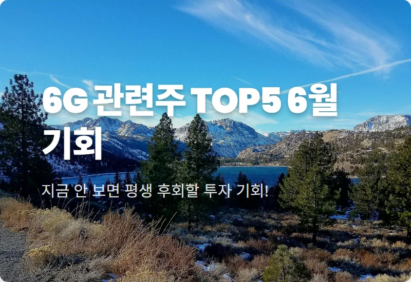 6G 관련주 TOP5 6월 랠리 전 꼭 확인해야 할 대장주 5선