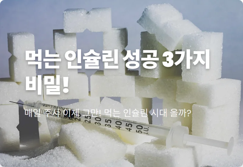 삼천당제약 먹는 인슐린 임상 1상, 3가지 핵심 성공 가능성 분석 꿀팁!