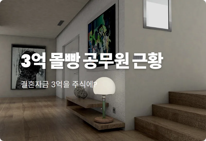 결혼자금 3억 삼성전자 하이닉스 몰빵 공무원 근황 및 현실적인 수익률 후기