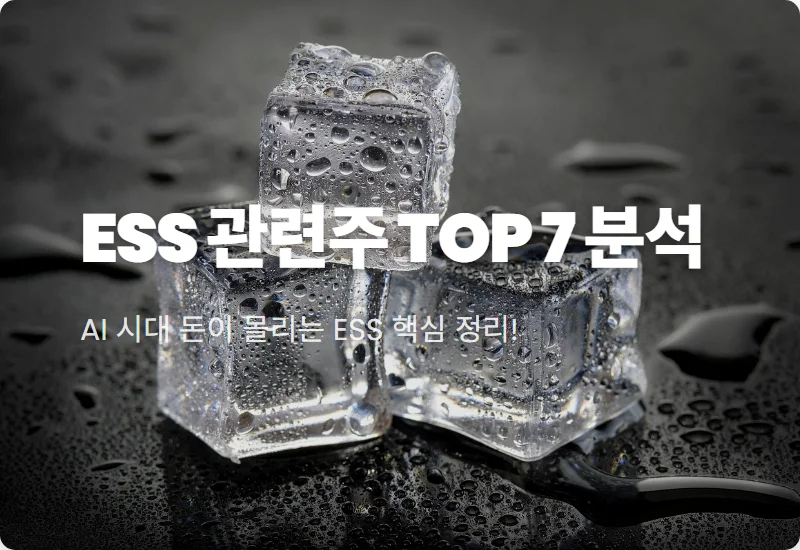 ESS 관련주 TOP 7 외국인 매집 이유와 현실적인 투자 꿀팁