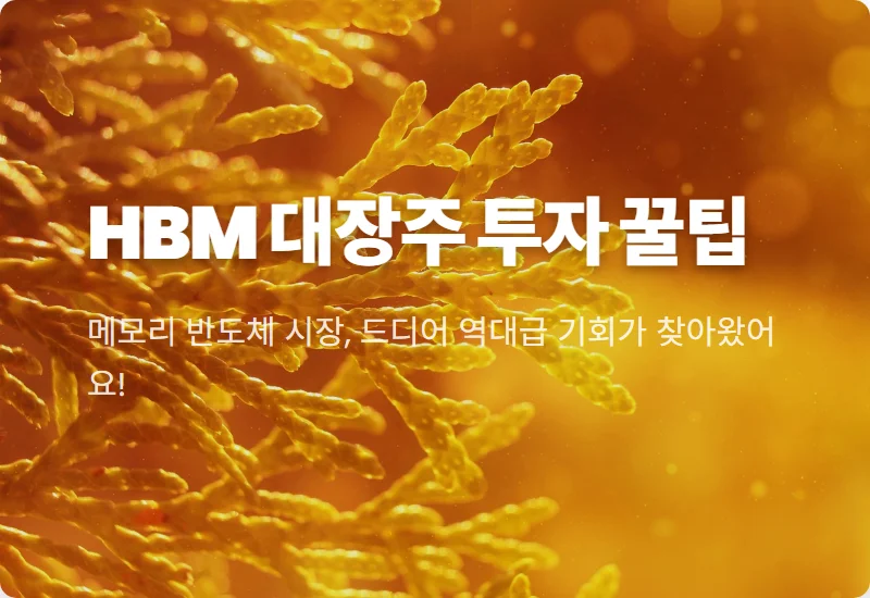 DRAM 대장주 빅3: 2024년 HBM 수요 폭발! 현실적인 메모리 반도체 투자 꿀팁