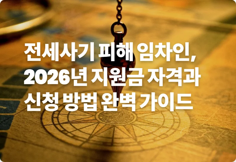 전세사기 피해 임차인, 2026년 지원금 자격과 신청 방법 완벽 가이드