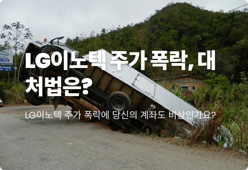 LG이노텍 주가 반토막 현실화? -51% 폭락, 개미투자자 손실 최소화 꿀팁!